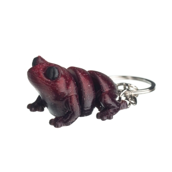 Żaba brokatowa - brelok do kluczy